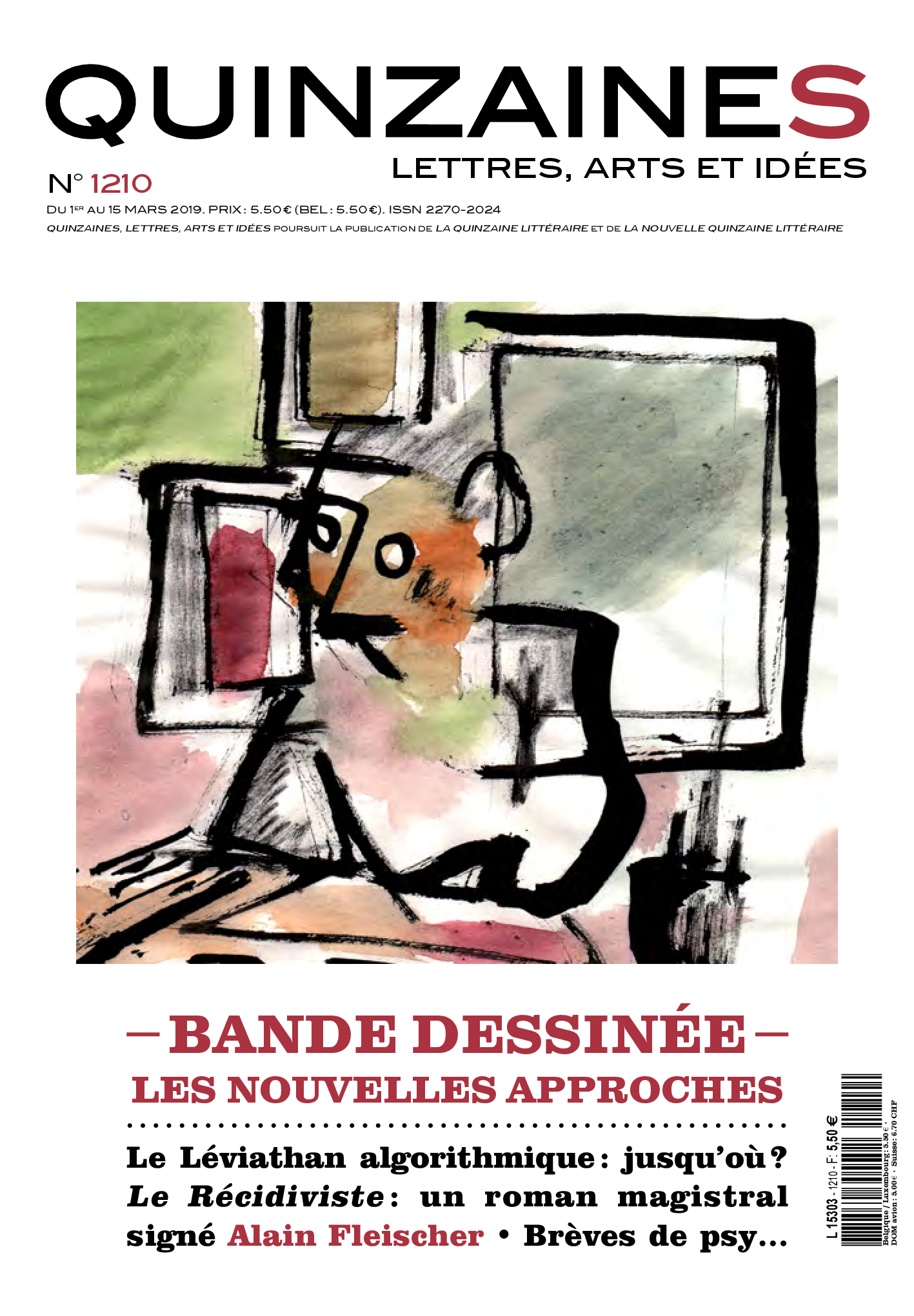 Une de la revue Quinzaines, n°1224, mars 2020
